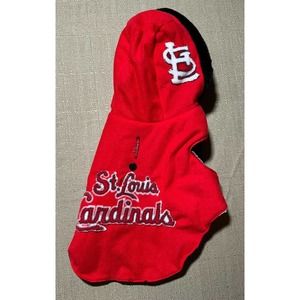 ST. LOUIS CARDINALS Reversible Pet Dog Outfit SMALL Red Black White Logo Read